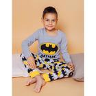 Пижама для мальчиков Batman, рост 110 см, цвет серый меланж - Фото 6