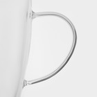 Кружка с двойными стенками Magistro «Дуо», 500 мл, 14.5×9×15.5 см, стекло, прозрачная - Фото 3