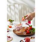 Стакан Magistro «Дуо. Виноград», 200 мл, 8.5×9 см, с двойными стенками, стекло, прозрачный - Фото 7