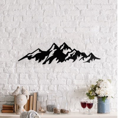 Панно настенное металлическое «Горы», 40×9 см