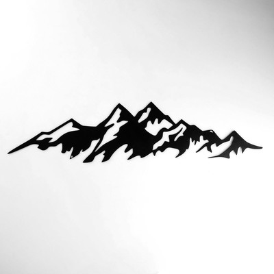 Панно настенное металлическое «Горы», 40×9 см