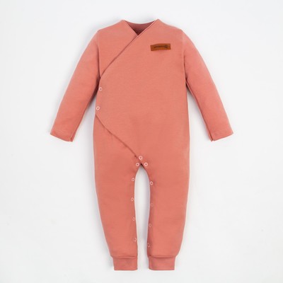 Комбинезон детский «Крошка Я» BASIC LINE, рост 74-80 см, розовый