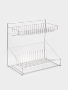 Сушилка для посуды с поддоном, 38.5×38.5×24 см, хром - Фото 1
