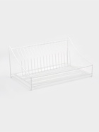 Сушилка для посуды с поддоном, 38×17.5×23.5 см, белая - Фото 1