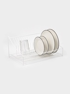 Сушилка для посуды с поддоном, 38×17.5×23.5 см, белая - Фото 2