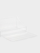 Сушилка для посуды с поддоном, 38×17.5×23.5 см, белая - Фото 5