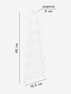 Подставка для крышек подвесная, 19.5×9×46 см, белая - Фото 2