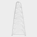 Подставка для крышек подвесная, 19.5×9×46 см, белая - Фото 5