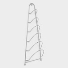 Подставка для крышек подвесная, 19.5×9×46 см, хром - Фото 4