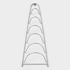 Подставка для крышек подвесная, 19.5×9×46 см, хром - Фото 6