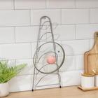 Подставка для крышек подвесная, 19.5×9×46 см, хром - Фото 7