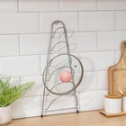 Подставка для крышек подвесная, 19.5×9×46 см, хром - Фото 9