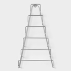 Подставка для крышек подвесная, 23×7×42 см, хром - Фото 3