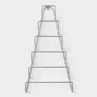 Подставка для крышек подвесная, 23×7×42 см, хром - Фото 5