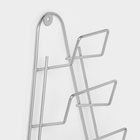 Подставка для крышек подвесная, 23×7×42 см, хром - Фото 6