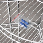 Полка для ванной угловая 3-ярусная, 23×23×58.5 см, белая - Фото 4