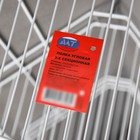 Полка для ванной угловая 3-ярусная, 23×23×58.5 см, белая - Фото 5