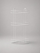 Полка для ванной угловая 3-ярусная, 23×23×58.5 см, белая - Фото 5