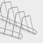 Подставка для крышек, 34×18×16 см, хром - Фото 5