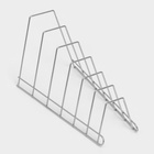 Подставка для крышек, 34×18×16 см, хром - Фото 6