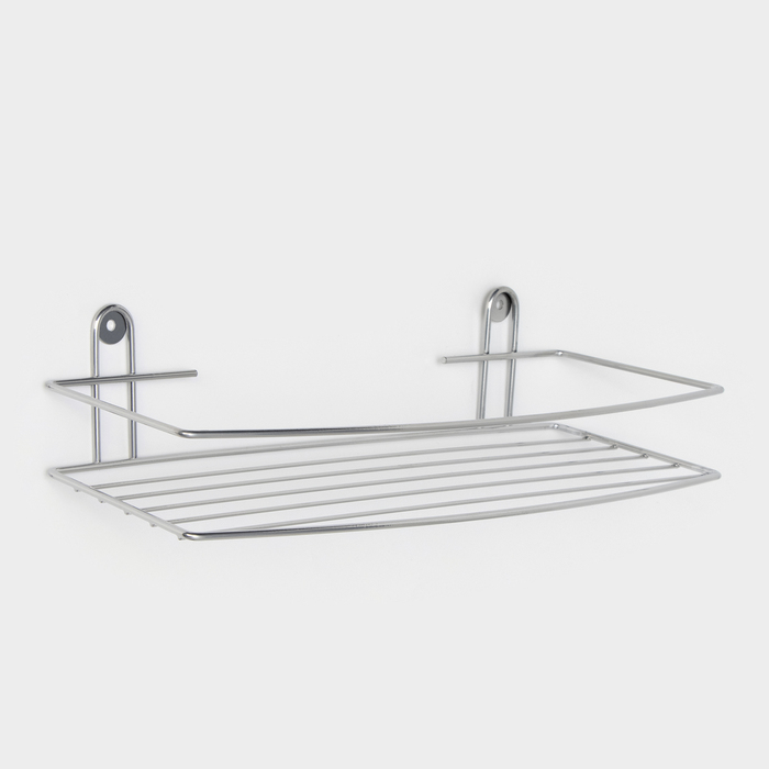 Полка для ванной прямая, 34×11.5×4.5 см, хром - Фото 1