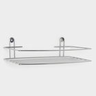 Полка для ванной прямая, 34×11.5×4.5 см, хром - Фото 1