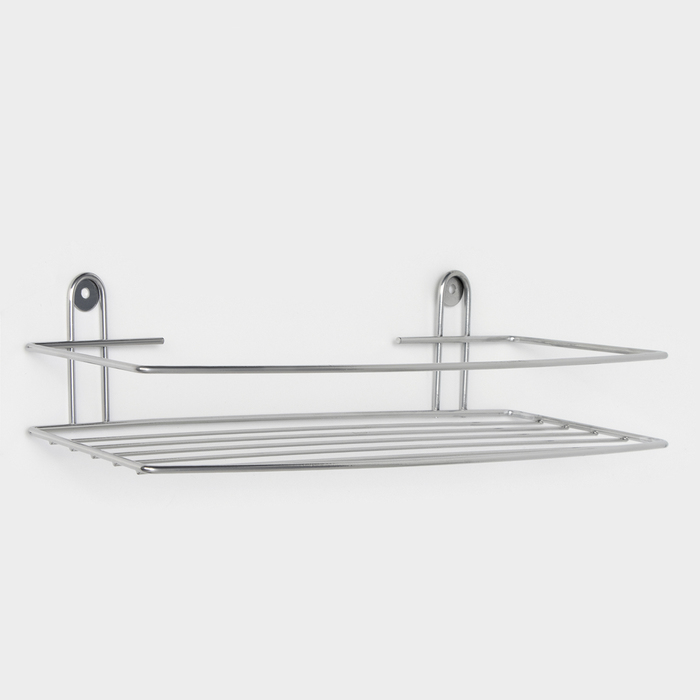 Полка для ванной прямая, 34×11.5×4.5 см, хром - Фото 1