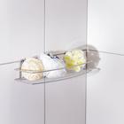 Полка для ванной прямая, 34×11.5×4.5 см, хром - Фото 6