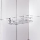 Полка для ванной прямая, 34×11.5×4.5 см, хром - Фото 7