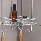 Полка для ванной угловая «Волна», 3-ярусная, 24×24×64 см, белая - Фото 2