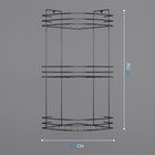 Полка для ванной угловая 3-ярусная, 19×19×45 см, хром - Фото 3