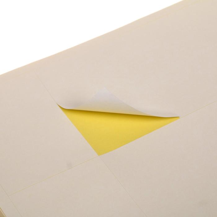 Этикетки А4 самоклеящиеся 50 листов, 80 г/м, на листе 8 этикеток, размер: 105 х 74 мм, белые, матовые - фото 1905770588