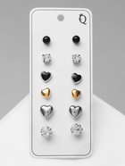 Серьги пусеты 6 пар «Романтика» сердца, цветные - Фото 7