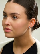 Серьги пусеты 6 пар «Романтика» круги, белые в серебре - Фото 2