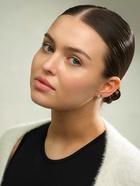 Серьги пусеты 6 пар «Романтика» круги, белые в серебре - Фото 11