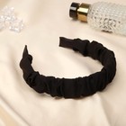 Ободок для волос "Астрид" 3 см, чёрный - фото 2385631