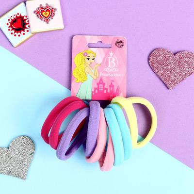 Резинки для волос «Синди», набор 10 шт., классика яркость