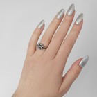 Кольцо «Драгоценность» узел, цвет чернёное серебро, безразмерное - фото 9776735