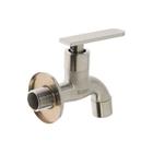 Кран водоразборный Accoona A473-2, 1/2", ручка, нержавеющая сталь, хром - Фото 2