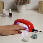 УЦЕНКА Лампа для маникюра Luazon LUF-05, LED, 3 диода, 9 Вт, таймер, USB, красная - Фото 3