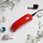 УЦЕНКА Лампа для маникюра Luazon LUF-05, LED, 3 диода, 9 Вт, таймер, USB, красная - Фото 2