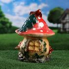 Садовая фигура "Сказочный гриб", глазурь, цветной 34 см - Фото 3
