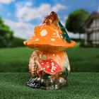 Садовая фигура "Сказочный гриб", глазурь, цветной 34 см - Фото 6