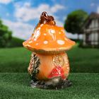 Садовая фигура "Сказочный гриб", глазурь, цветной 34 см - Фото 8