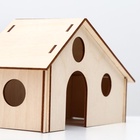 Домик для грызунов, 21.2×9.4×11.7 см, дерево - Фото 5