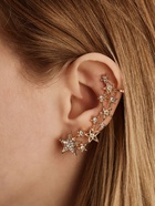 Серьга кафф «Созвездие», со стразами, цвет белый в золоте - Фото 8