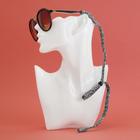 Шнурок для очков «Верёвка» плотная, бело-черный - Фото 1