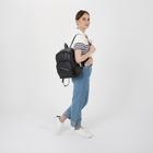 Рюкзак, отдел на молнии, наружный карман, цвет чёрный - Фото 6