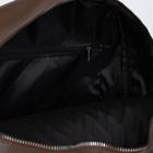 Рюкзак, отдел на молнии, наружный карман, цвет коричневый - Фото 4