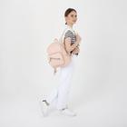 Рюкзак, отдел на молнии, наружный карман, цвет розовый - Фото 6